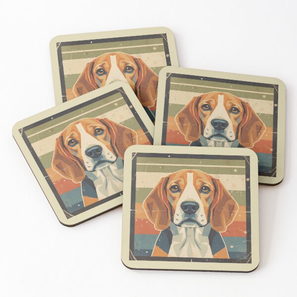 Item preview, Primer Plano Beagle Mirada Profunda Cartel Retro designed and sold by bsbd-action.