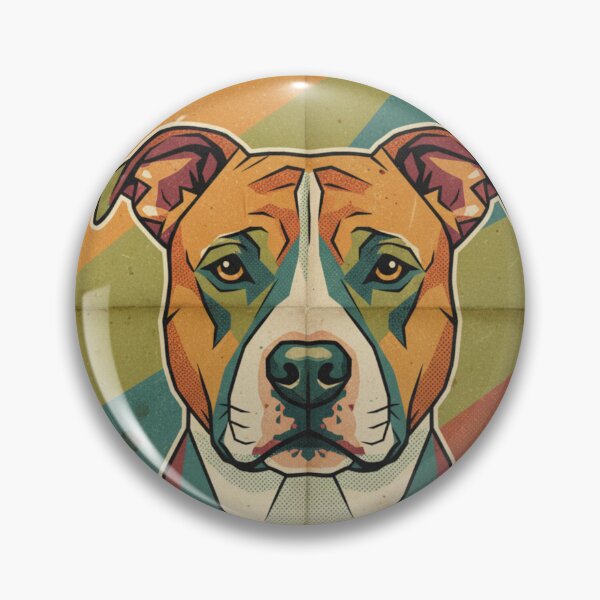 Item preview, American Pit Bull Terrier Pop Art Vintage Café designed and sold by bsbd-action.