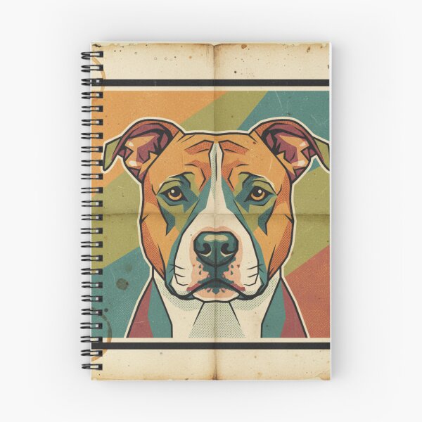 Item preview, American Pit Bull Terrier Pop Art Vintage Café designed and sold by bsbd-action.
