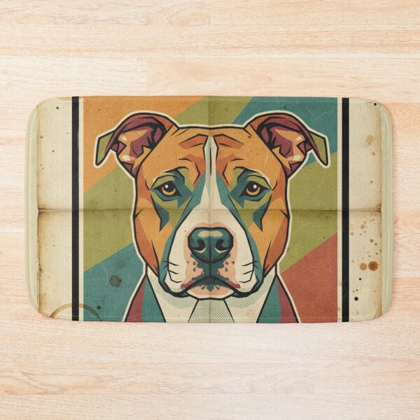 Item preview, American Pit Bull Terrier Pop Art Vintage Café designed and sold by bsbd-action.