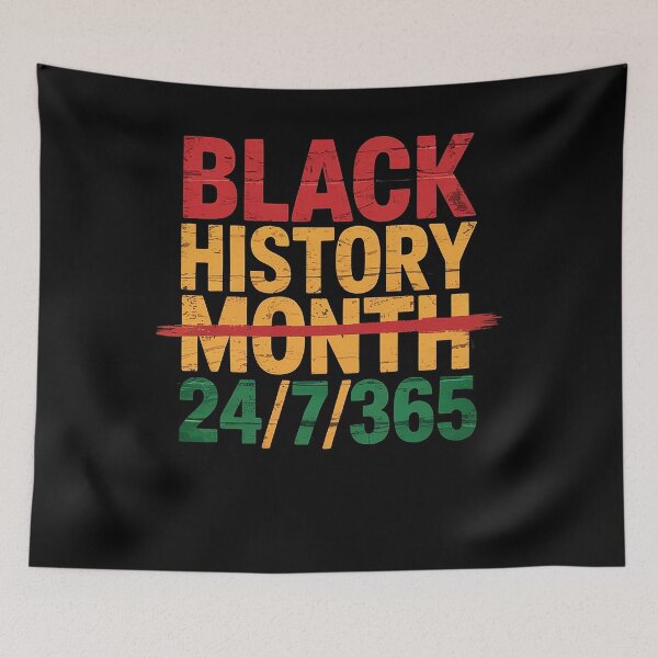 Item preview, Black History Month 24 7 365 Melanin Pride African American designed and sold by MinaReinger.
