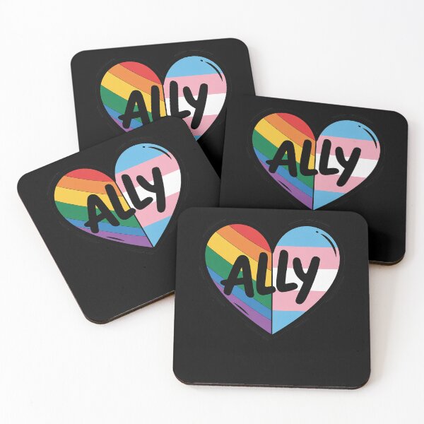 Item preview, Ally Heart Rainbow and Transgender Flag LGBT Pride Month designed and sold by RayArmstrong.
