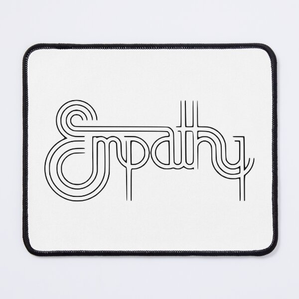 Item preview, Empathy Line Art Typography Print: Intertwined Word Graphic Tee designed and sold by activlifewear.