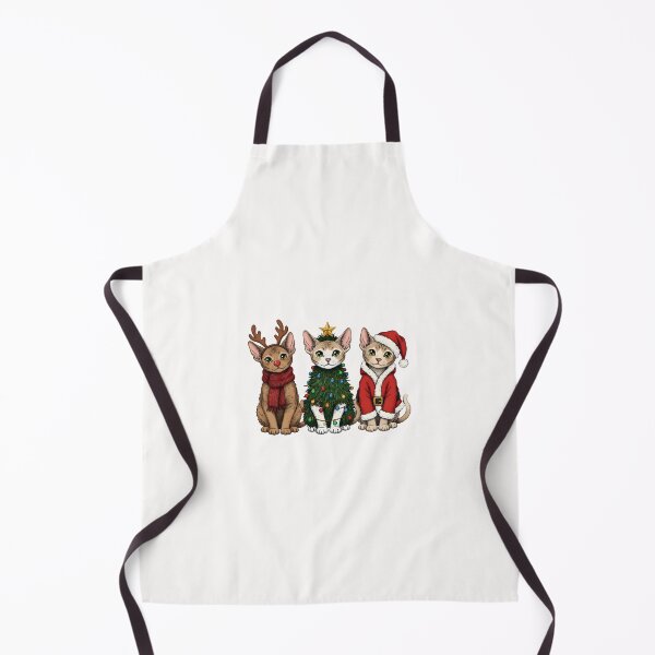 Item preview, Retro Christmas Devon Rex Cat Santa Reindeer designed and sold by cawtoon.