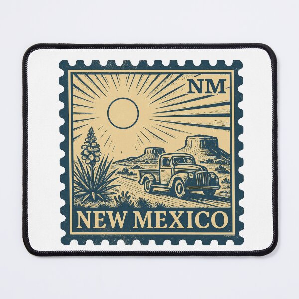 Item preview, New Mexico Vintage Truck Stamp Design designed and sold by Automotive Art by Greg.