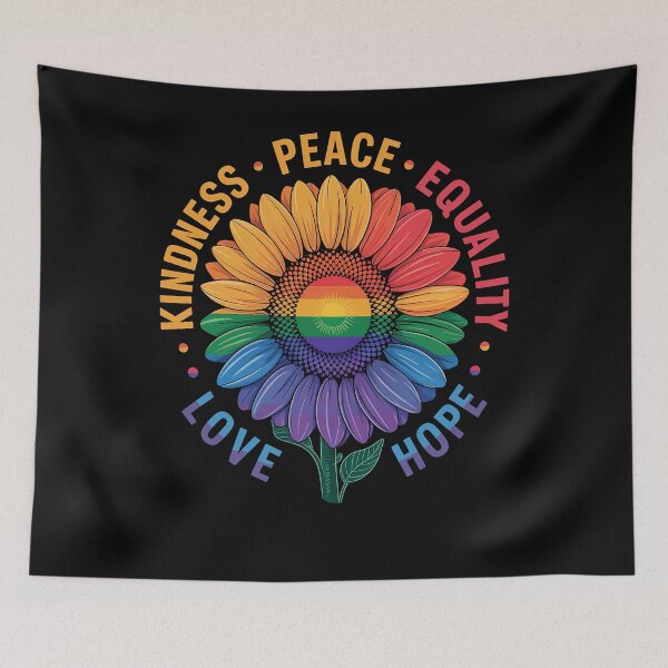 Item preview, Sunflower Rainbow LGBTQ+ Gay Pride Month LGBT Ally designed and sold by marcusry.
