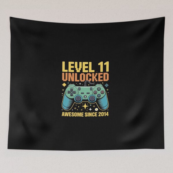 Item preview, Level 11 Unlocked 11th Birthday 11 Year Old Boy Gaming  designed and sold by EllinoKlemo.