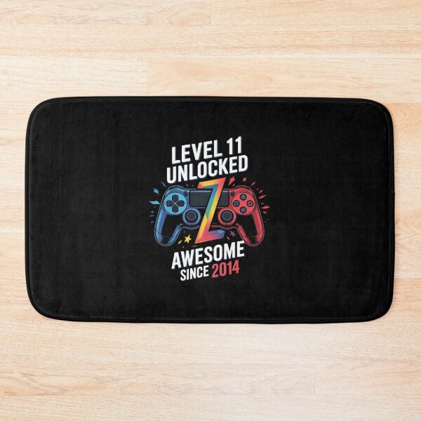 Item preview, Level 11 Unlocked Awesome Since 2014 11th Birthday Gaming  designed and sold by EllinoKlemo.