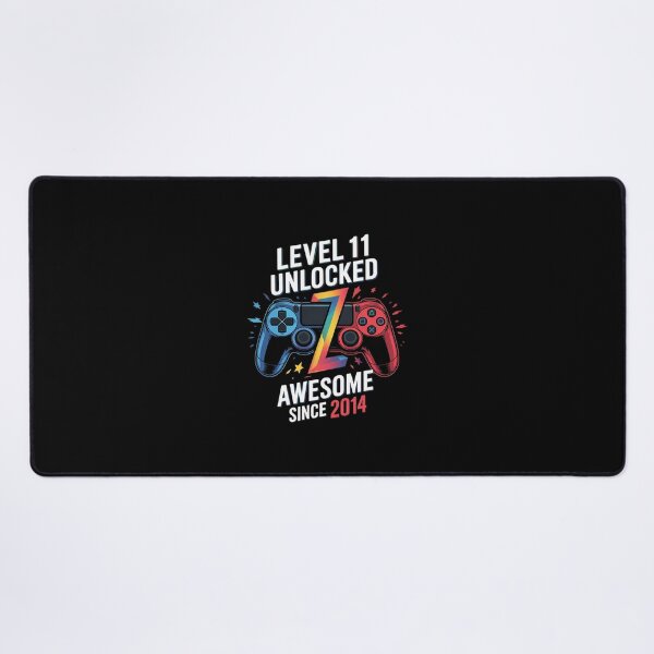Item preview, Level 11 Unlocked Awesome Since 2014 11th Birthday Gaming designed and sold by EllinoKlemo.