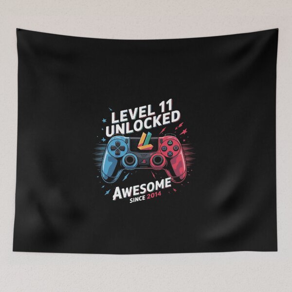 Item preview, Level 11 Unlocked Awesome Since 2014 11th Birthday Gaming2  designed and sold by EllinoKlemo.