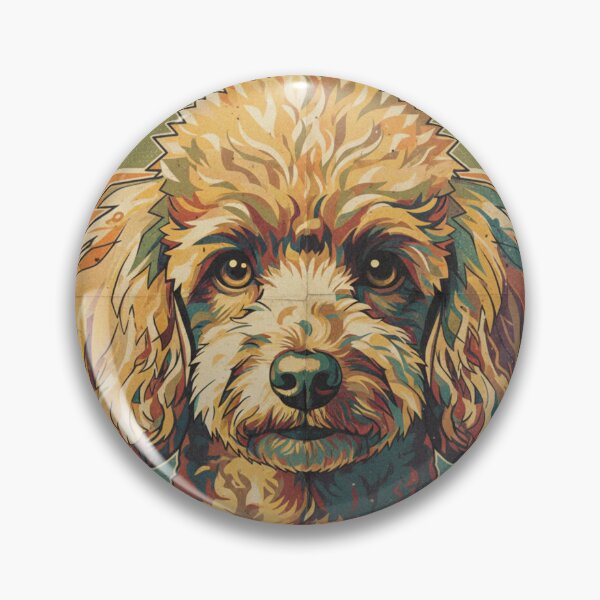 Item preview, Caniche Poodle Arte Retro Vintage Textura Grunge designed and sold by bsbd-action.