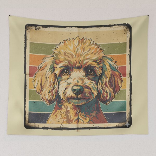 Item preview, Caniche Poodle Arte Retro Vintage Textura Grunge designed and sold by bsbd-action.