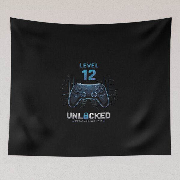 Item preview, Level 12 Unlocked 12 Year Old Boys 12th Birthday Boy  designed and sold by EllinoKlemo.