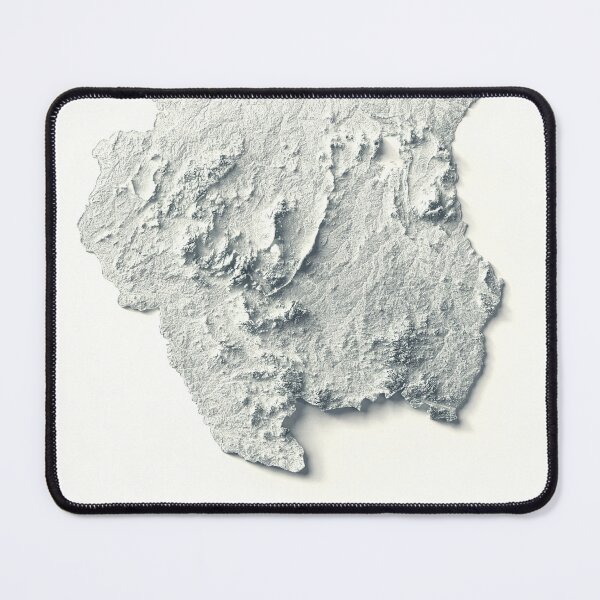 Item preview, Suriname Shaded Relief 3D Map digitally-rendered designed and sold by ThinkAboutMaps.