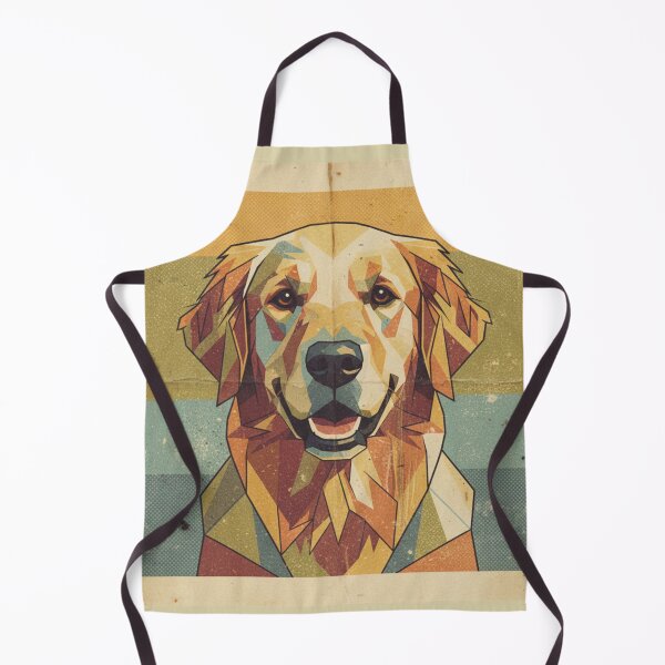 Item preview, Golden Retriever Feliz Low Poly Arte Vintage Retro designed and sold by bsbd-action.