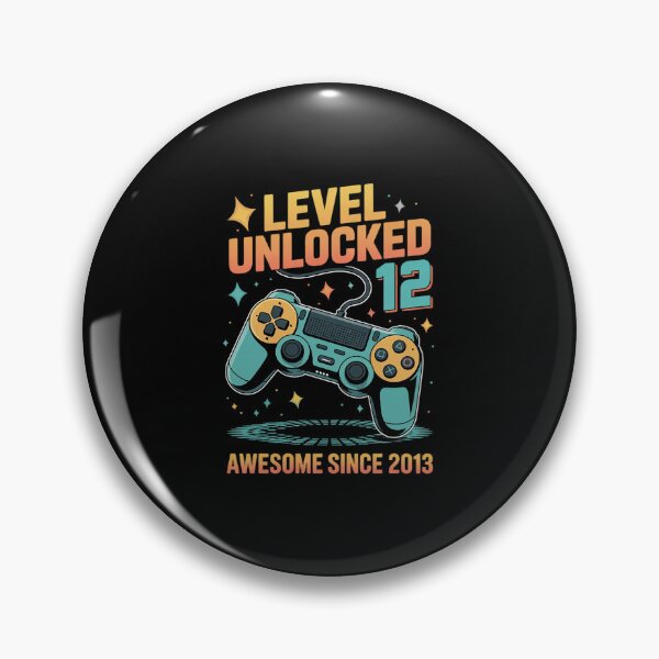 Item preview, Level 12 Unlocked 12th Birthday 12 Year Old Boy Gaming  designed and sold by EllinoKlemo.