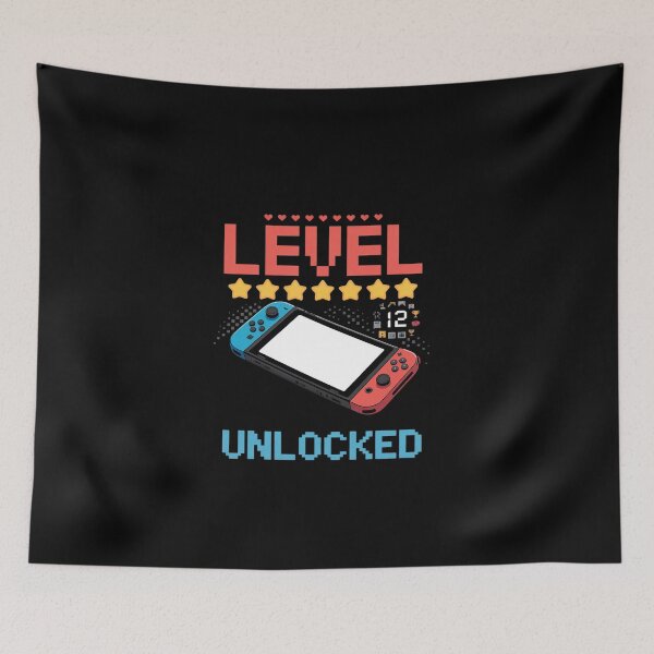Item preview, Level 12 Unlocked Video Gamer 12th Birthday 12 Year Old  designed and sold by EllinoKlemo.