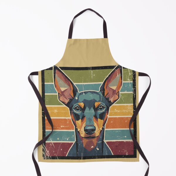 Item preview, Retrato Perro Negro Orejas Puntiagudas Arte Retro designed and sold by bsbd-action.