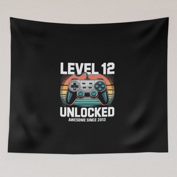 Item preview, Level 12 Year Old Unlocked 12th Birthday Video Gamer  designed and sold by EllinoKlemo.