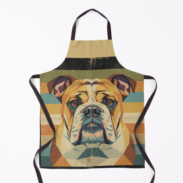Item preview, Bulldog Geométrico Low Poly Arte Retro Oscuro designed and sold by bsbd-action.