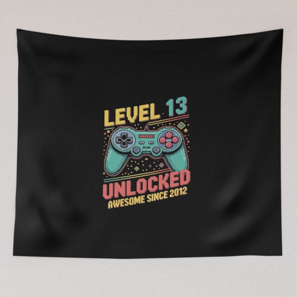 Item preview, Level 13 Unlocked 13th Birthday 13 Year Old Boy Gaming  designed and sold by EllinoKlemo.