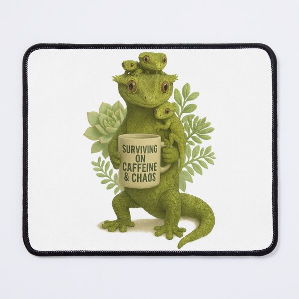 Item preview, Crested Geckos Caffeine and Chaos designed and sold by thehaywirehoney.