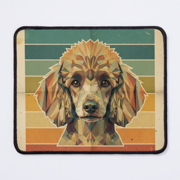 Item preview, Caniche Poodle Geométrico Arte Low Poly Retro designed and sold by bsbd-action.