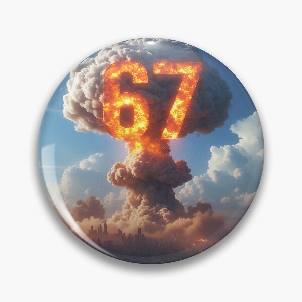 Item preview, Six Seven 6-7 Nuclear Explosion Mushroom Cloud Beta designed and sold by The Funky Sprunki.