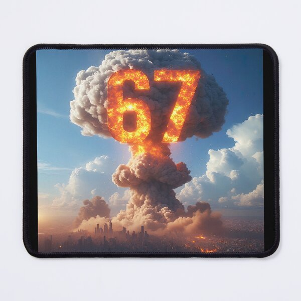 Item preview, Six Seven 6-7 Nuclear Explosion Mushroom Cloud Beta designed and sold by The Funky Sprunki.