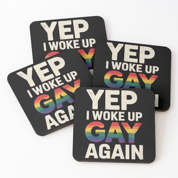 Item preview, Woke Up Gay - Pride Rainbow Queer Gay CSD Party LGBTQ 1 designed and sold by HaileyRobel.