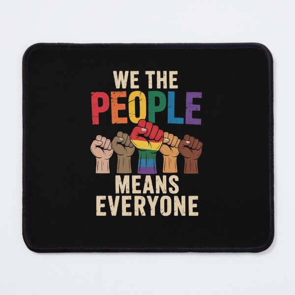 Item preview, We The People Means Everyone LGBT Flag BLM Black Melanin designed and sold by marcusry.