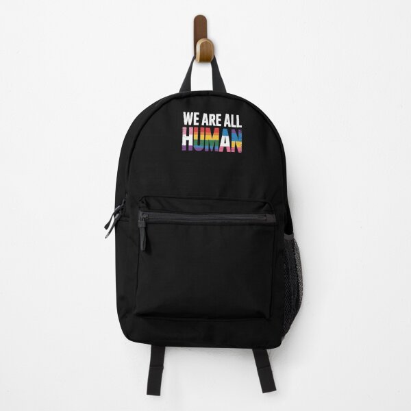 Item preview, We Are All Human Proud LGBT Rainbow Flag Inspirational designed and sold by RayArmstrong.