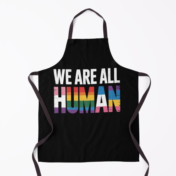 Item preview, We Are All Human Proud LGBT Rainbow Flag Inspirational designed and sold by RayArmstrong.