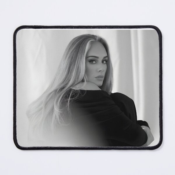 Item preview, Adele Black and White Portrait – Elegant Minimalist Emotional Art designed and sold by aziakuboires.