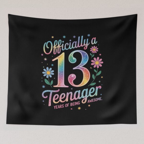 Item preview, Officially Teenager 13 Years Of Being Awesome 13th Birthday  designed and sold by KonstanKoraner.