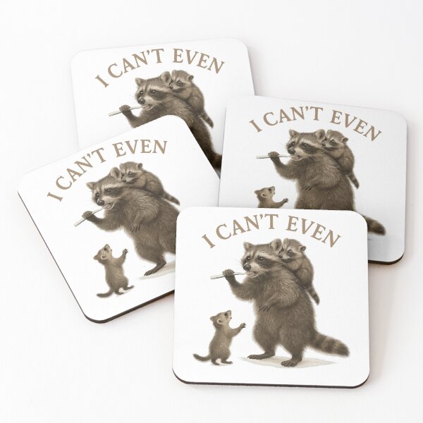 Item preview, I Can't Even! Raccoon Mom designed and sold by thehaywirehoney.