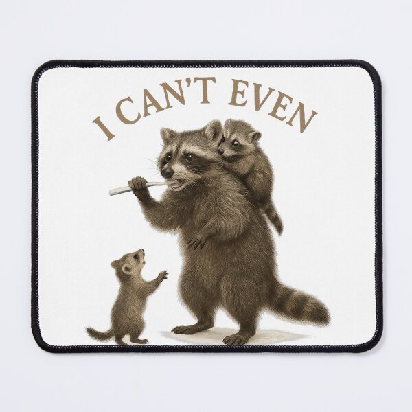 Item preview, I Can't Even! Raccoon Mom designed and sold by thehaywirehoney.