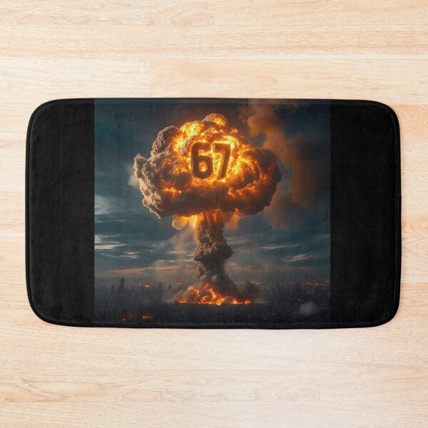 Item preview, Six Seven 6-7 Nuclear Explosion Mushroom Cloud Alpha designed and sold by The Funky Sprunki.