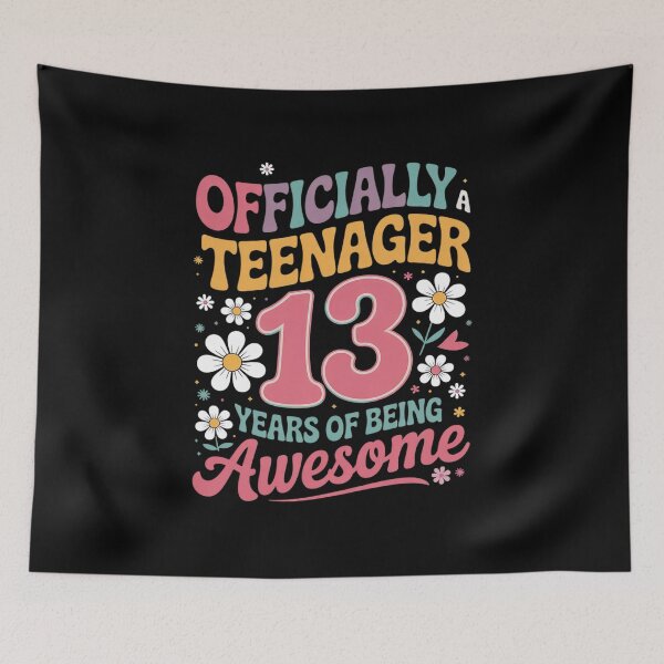 Item preview, Officially Teenager 13 Years Of Being Awesome 13Th Birthday1  designed and sold by KonstanKoraner.