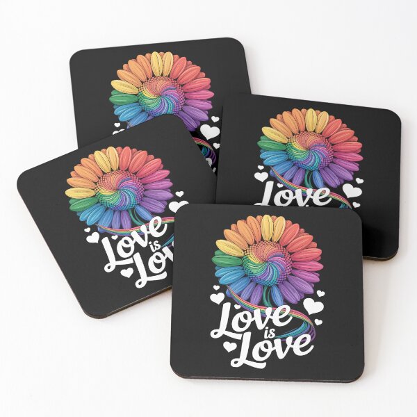 Item preview, Rainbow Sunflower Love Is Love LGBT Gay Lesbian designed and sold by RayArmstrong.
