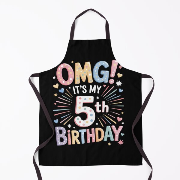 Item preview, OMG It's My 5th Birthday Girls Five 5 Year Old Bday designed and sold by KonstanKoraner.