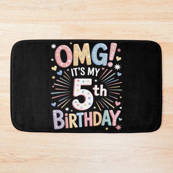 Item preview, OMG It's My 5th Birthday Girls Five 5 Year Old Bday  designed and sold by KonstanKoraner.