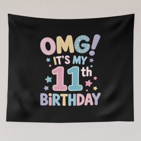 Item preview, OMG It's My 11th Birthday Girl Eleven 11 Year Old Bday  designed and sold by KonstanKoraner.