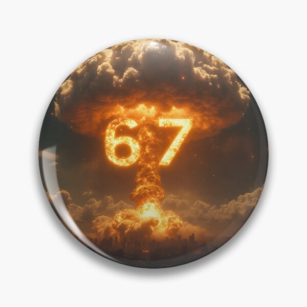 Item preview, Six Seven 6-7 Nuclear Explosion Mushroom Cloud Gamma designed and sold by The Funky Sprunki.