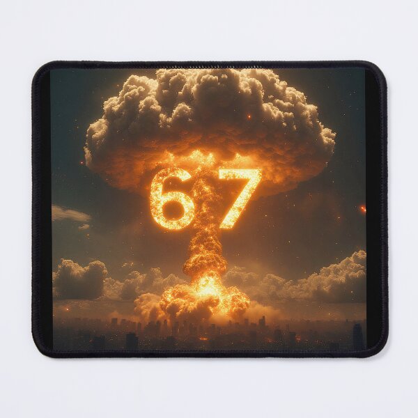 Item preview, Six Seven 6-7 Nuclear Explosion Mushroom Cloud Gamma designed and sold by The Funky Sprunki.