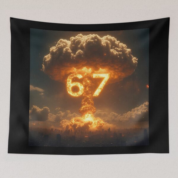 Item preview, Six Seven 6-7 Nuclear Explosion Mushroom Cloud Gamma designed and sold by The Funky Sprunki.