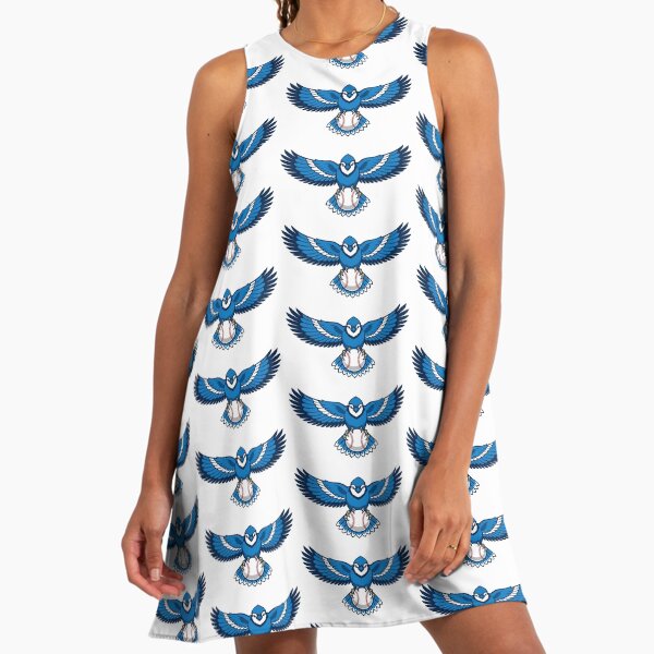 blue jays dress Ladies Silk Knee-length Dresses main image 1
