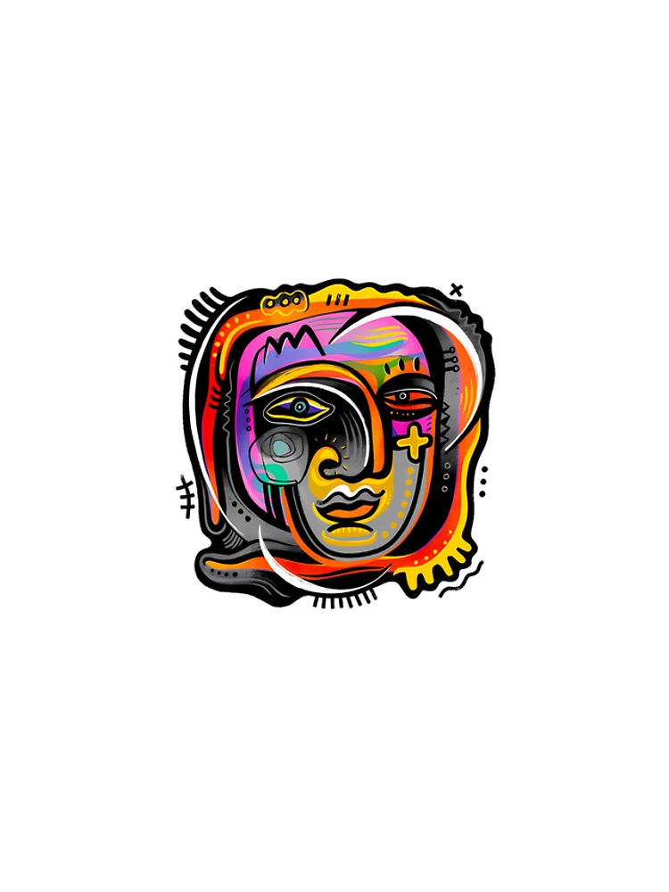 Thumbnail 4 of 4, iPhone Case, Color Pulse – Abstract Face designed and sold by ProbiFile.