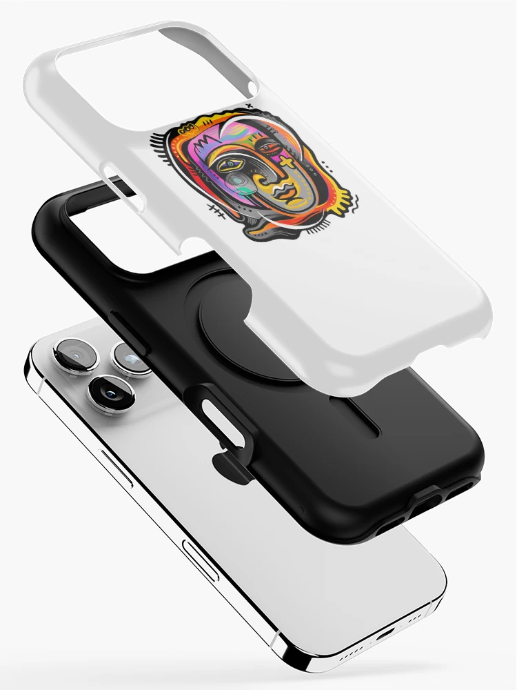 Thumbnail 2 of 4, iPhone Case, Color Pulse – Abstract Face designed and sold by ProbiFile.