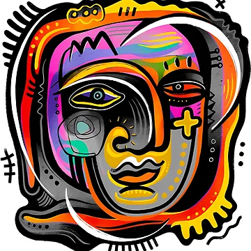 Artwork thumbnail, Color Pulse – Abstract Face by ProbiFile